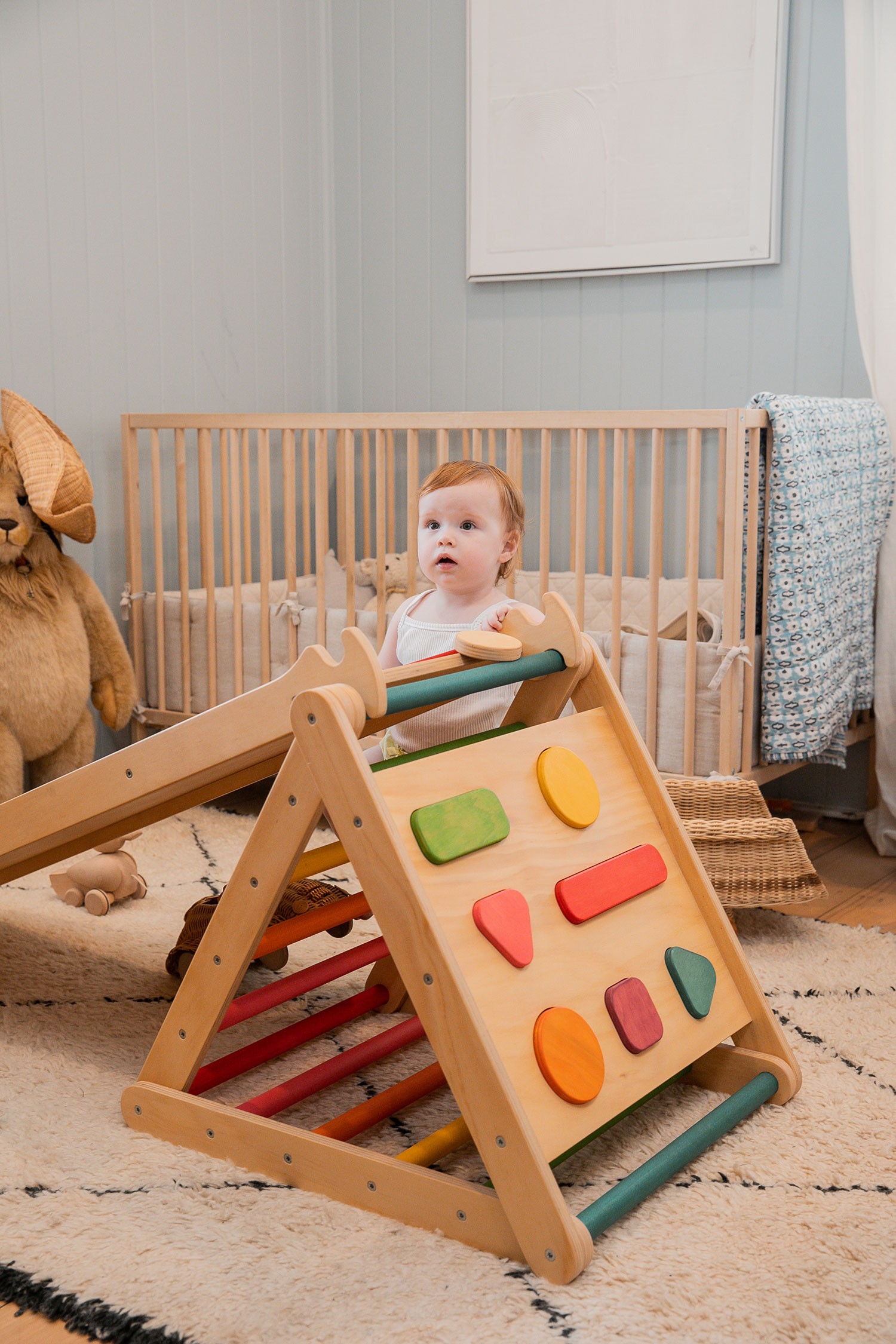 Nimble Kids Small Pikler Shape Sorter Rainbow 2
