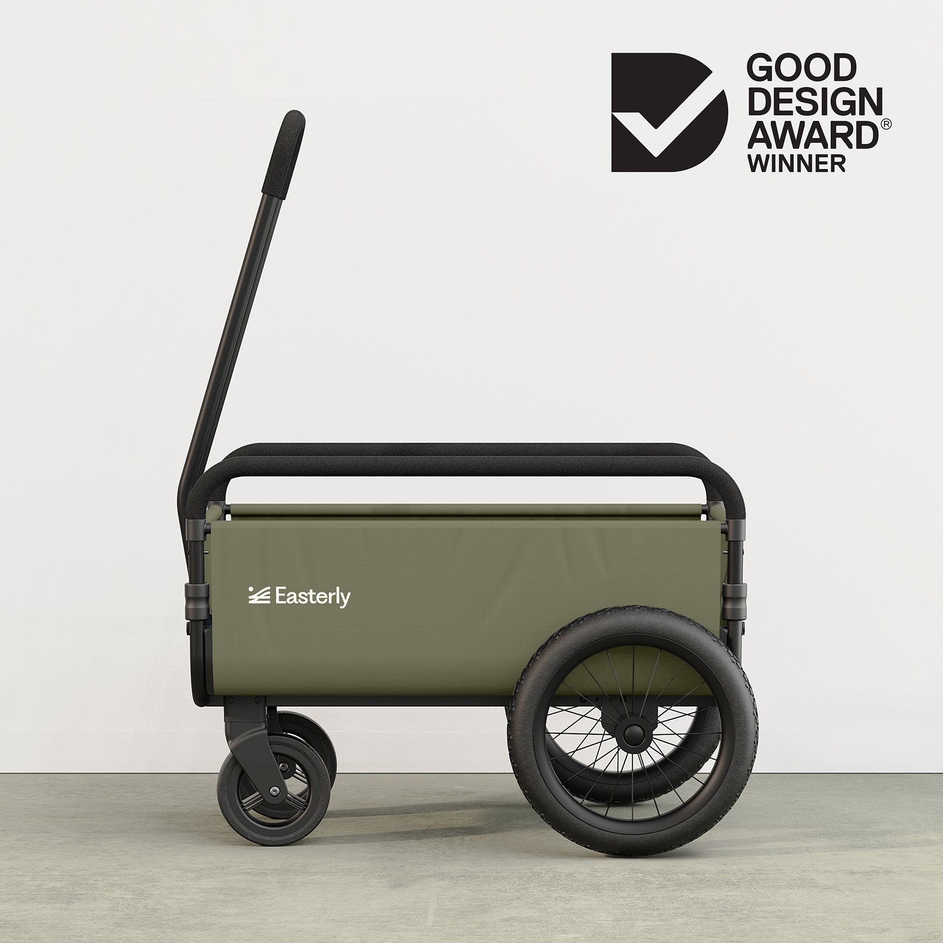 Best beach trolley Australia shown indoors, engineered for soft sand, steep tracks and uneven paths with high load capacity.