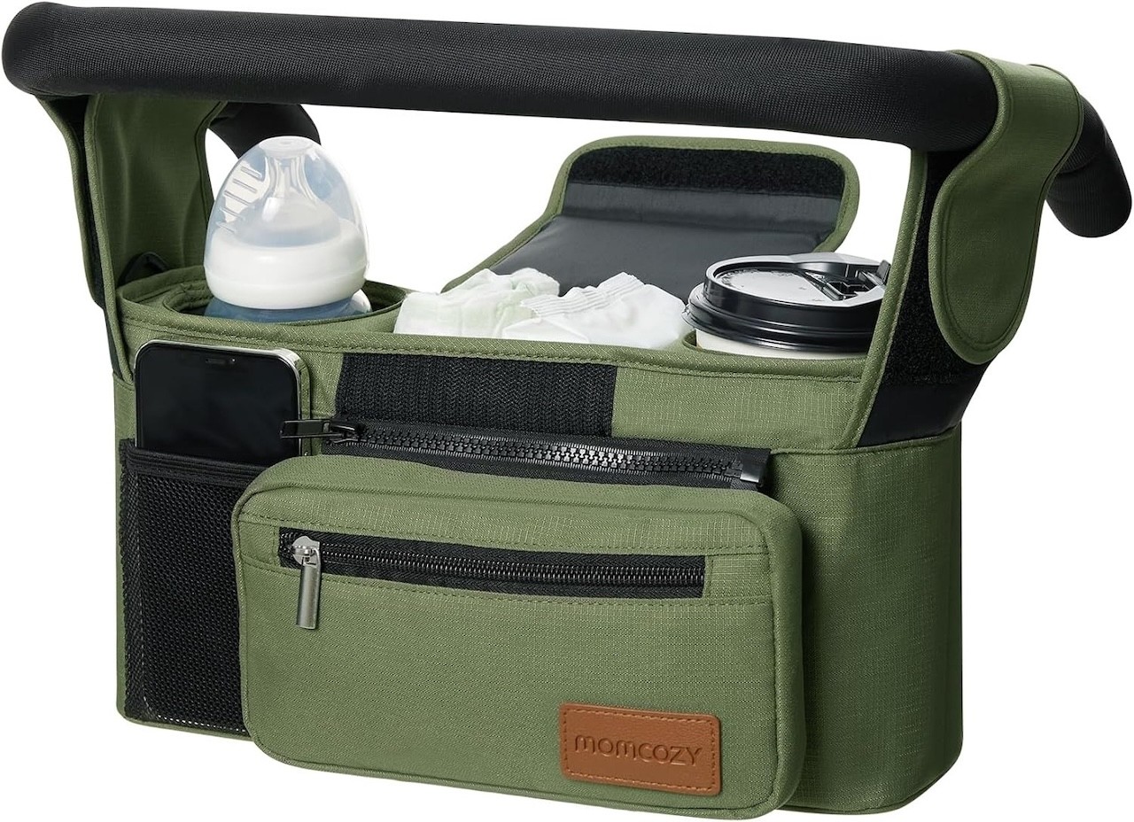 the momcozy pram caddy on amazon