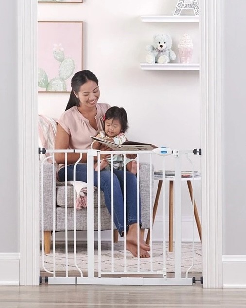 Regalo baby safety gate used to block off a child's bedroom