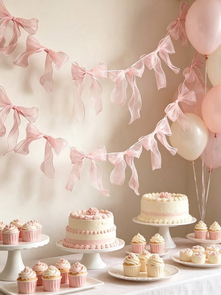 bow theme for a baby shower in 2027
