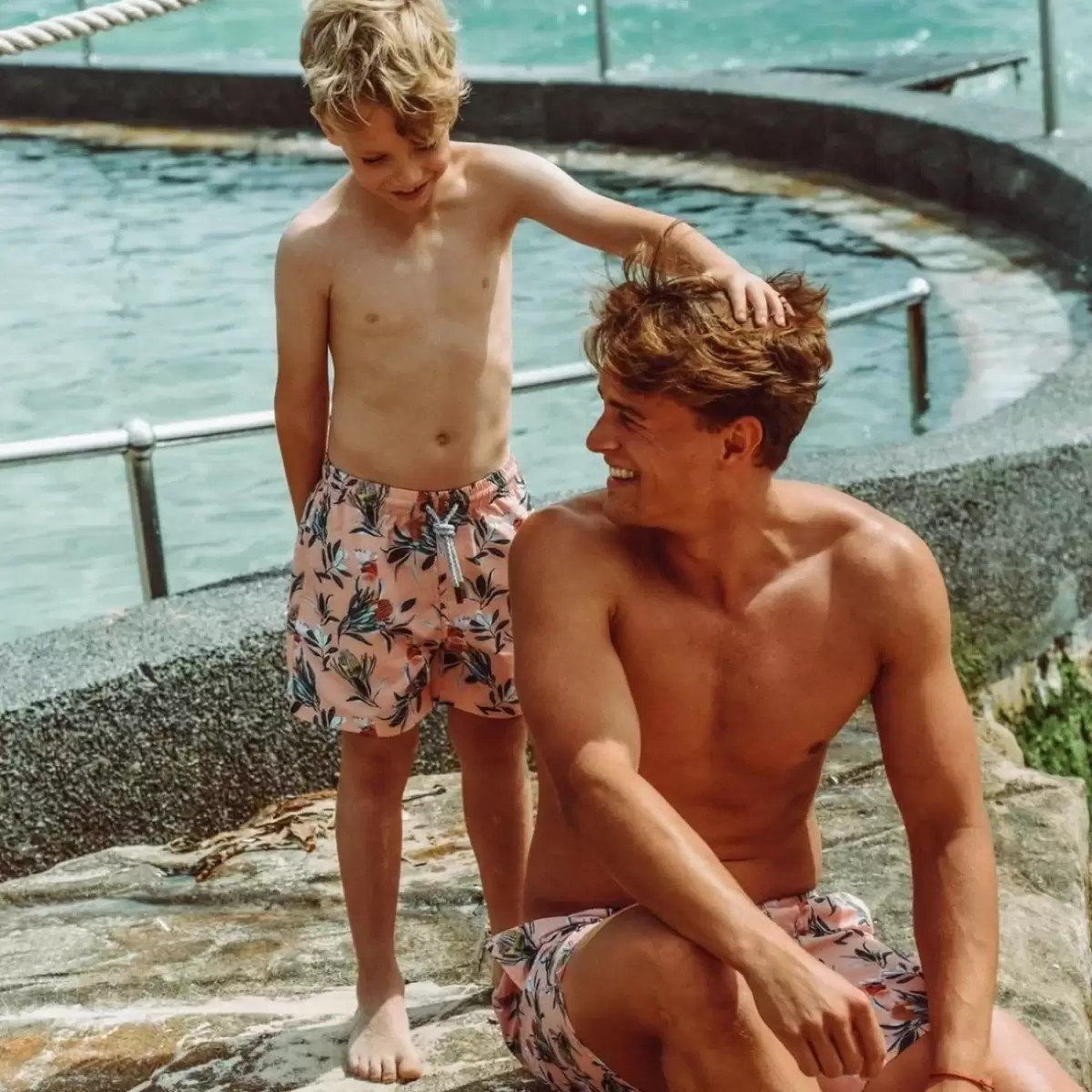 Boys Swim Trunks / Board Shorts - Hamilton Island