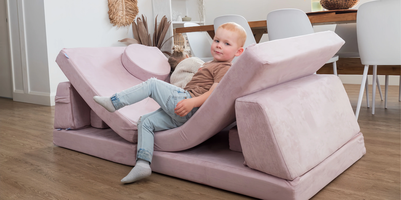 A kid on the whatsie play couch in australia