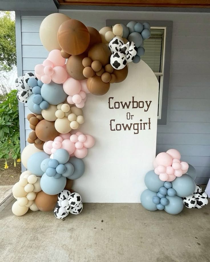 cowboy or cowgirl western themed gender reveal