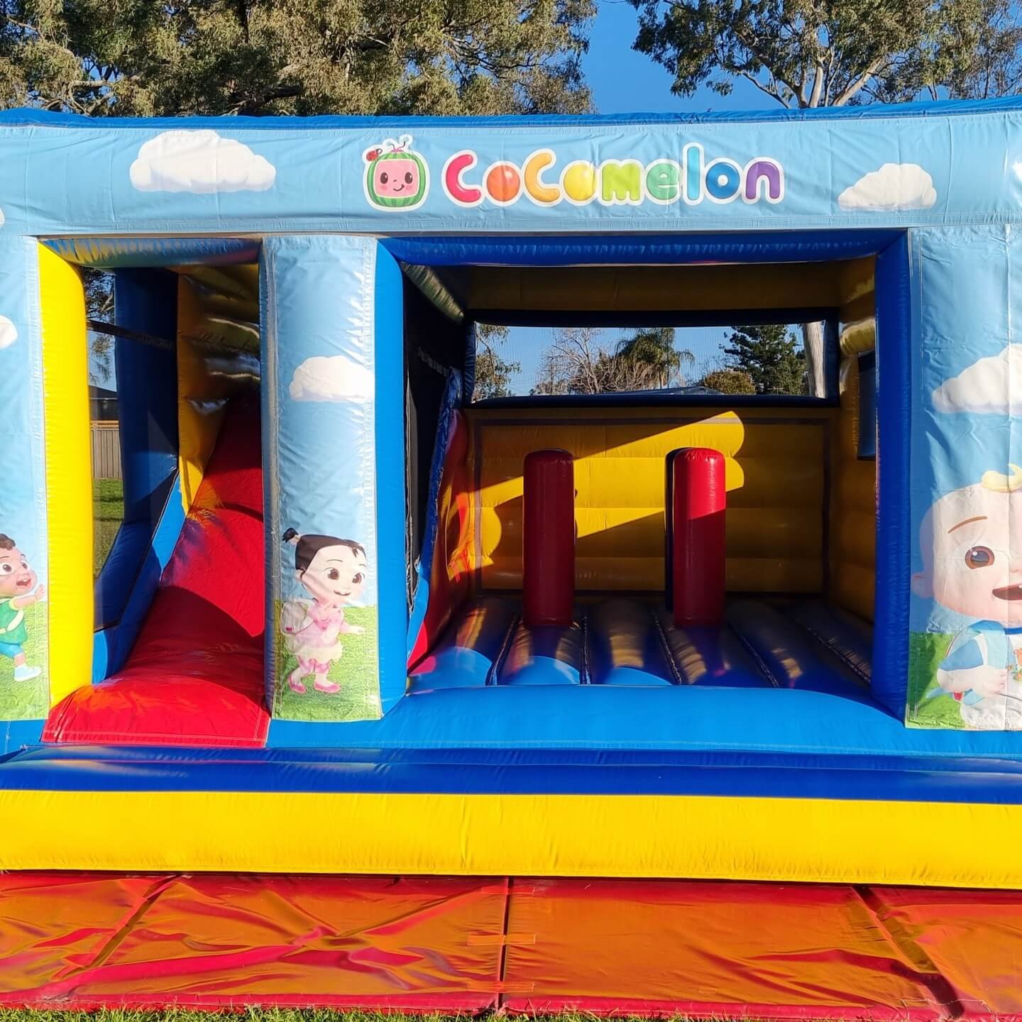 Fun big inflatable jumping castle included in the best kids party ideas setup