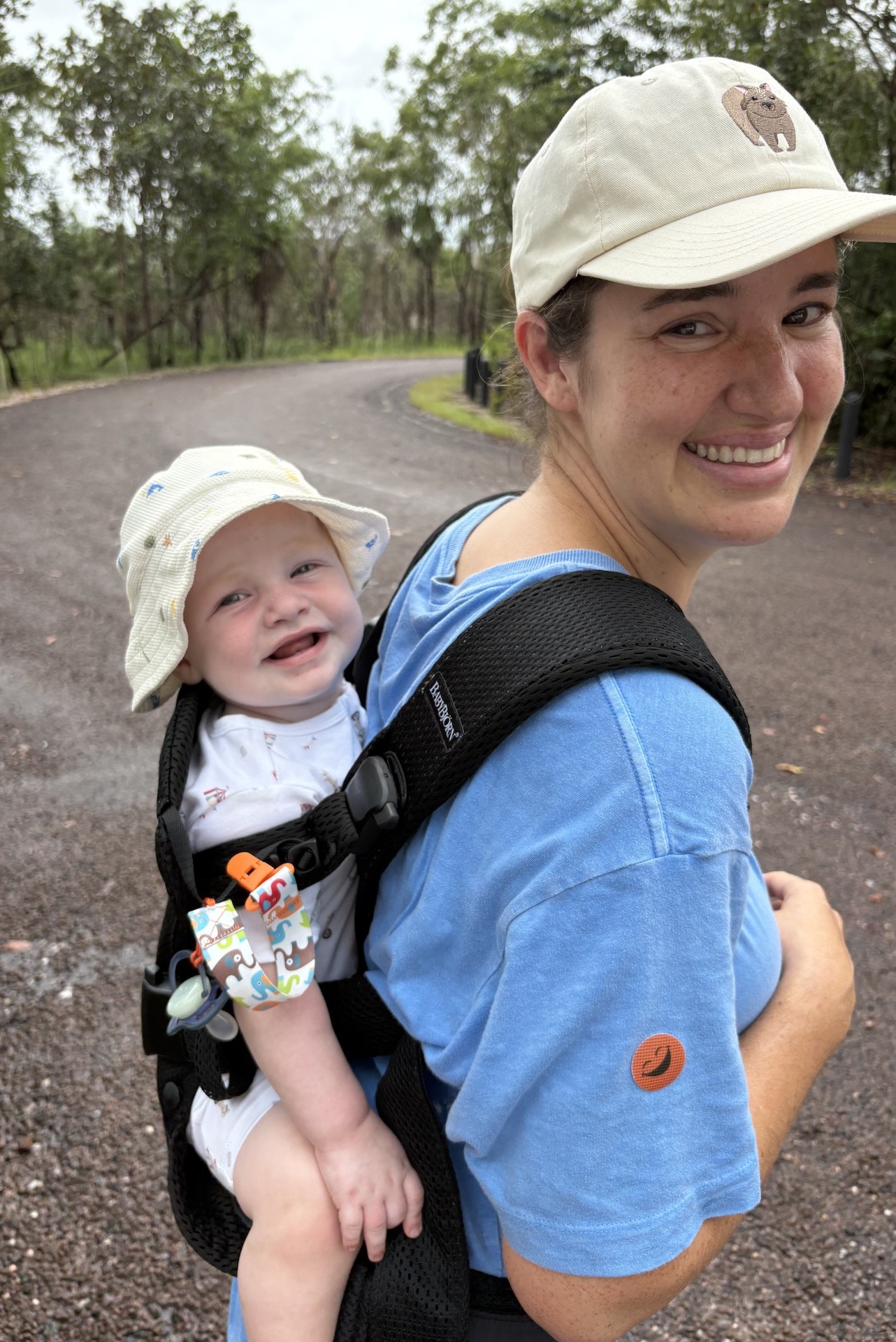 Mum with baby in carrier