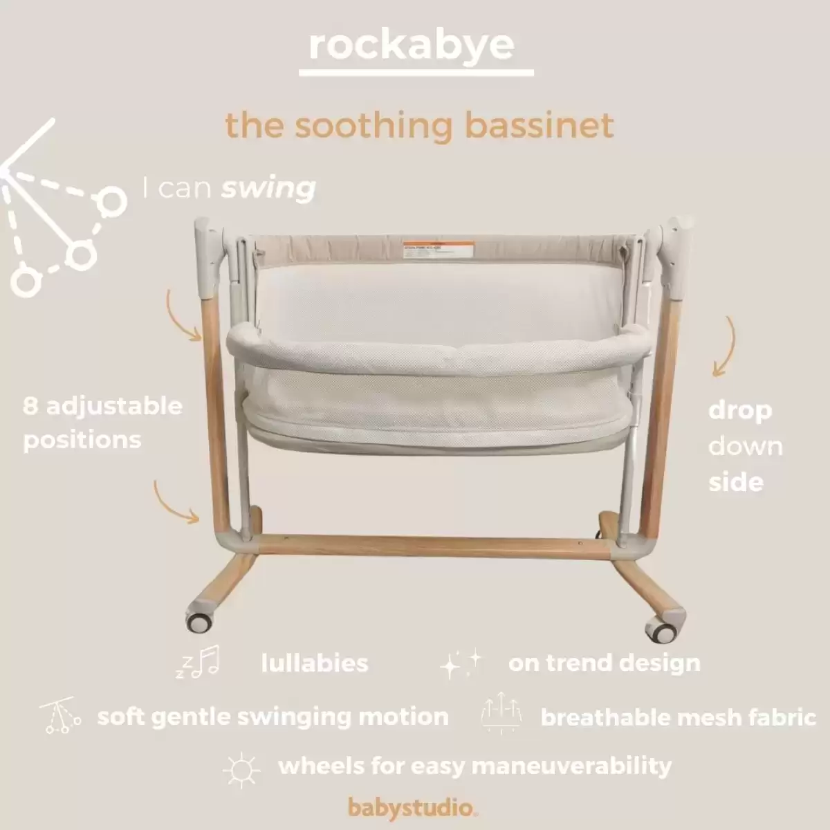 rockabye soothing bassinet