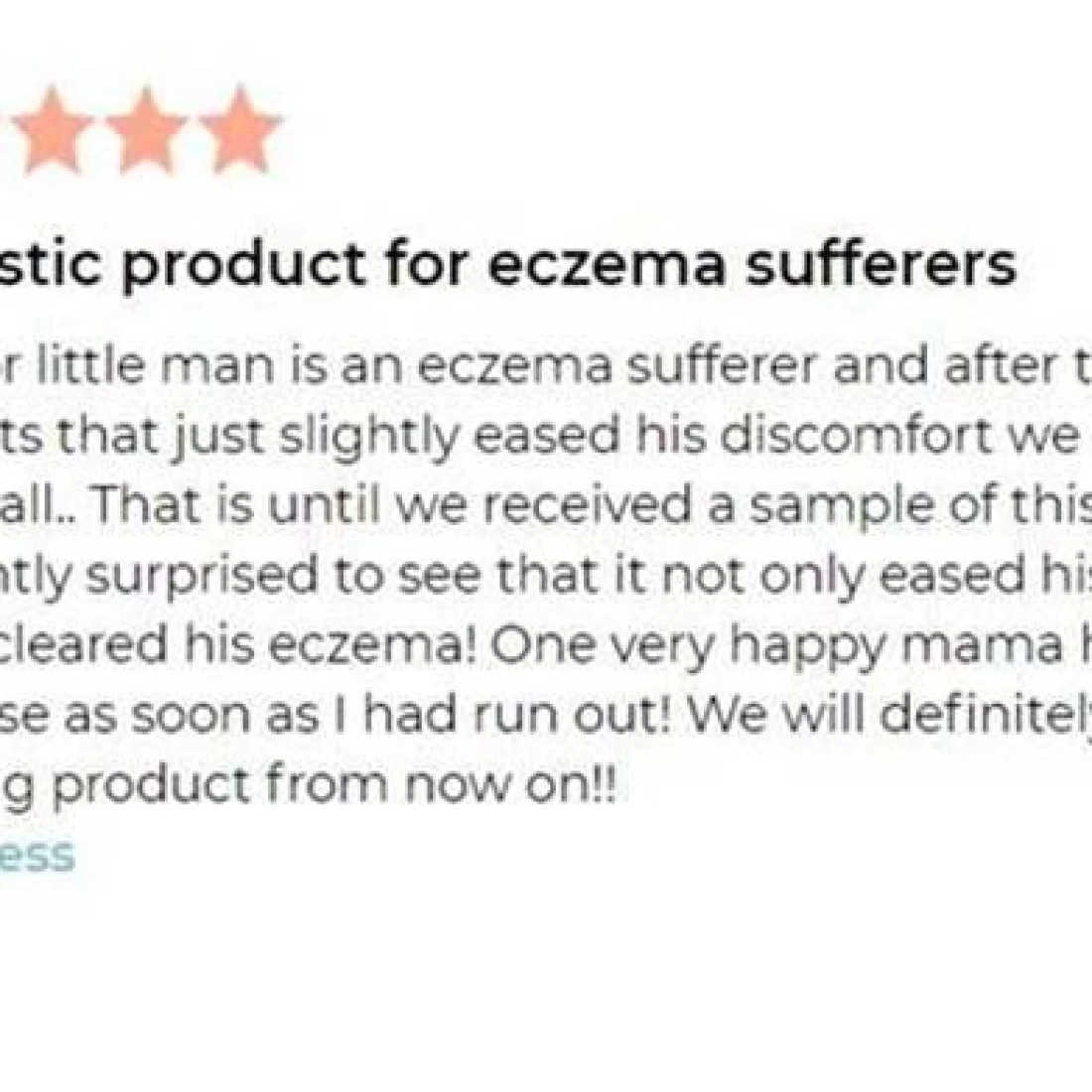 Mustela customer review praising it as the best eczema cream for babies – trusted relief for sensitive skin1