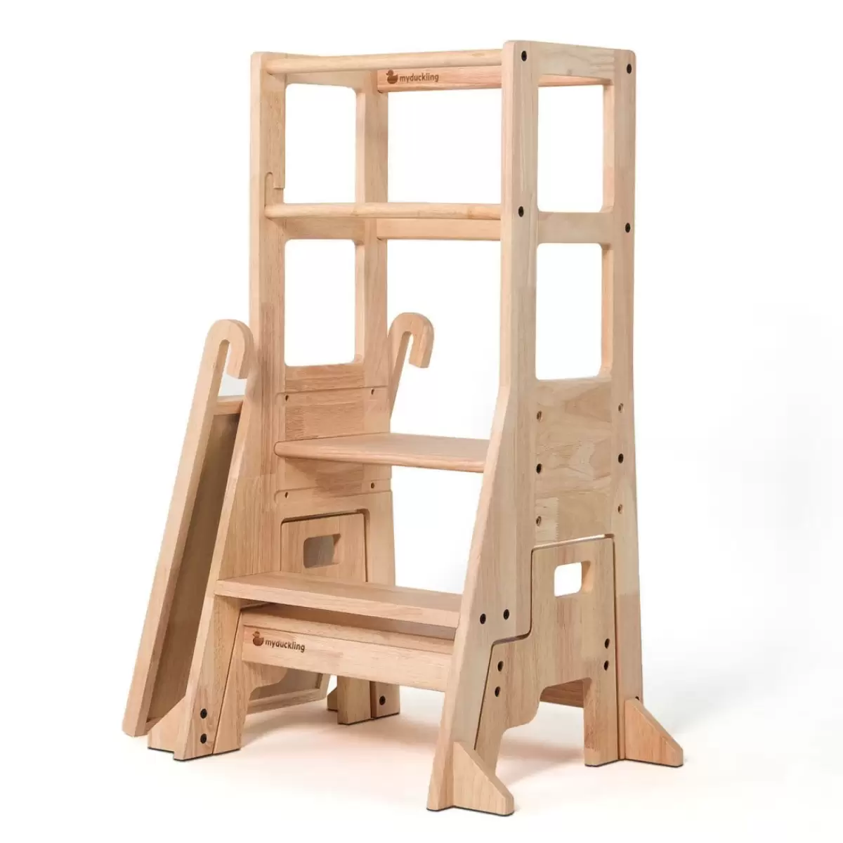 My Duckling Deluxe Solid Wood Adjustable Learning Tower 2