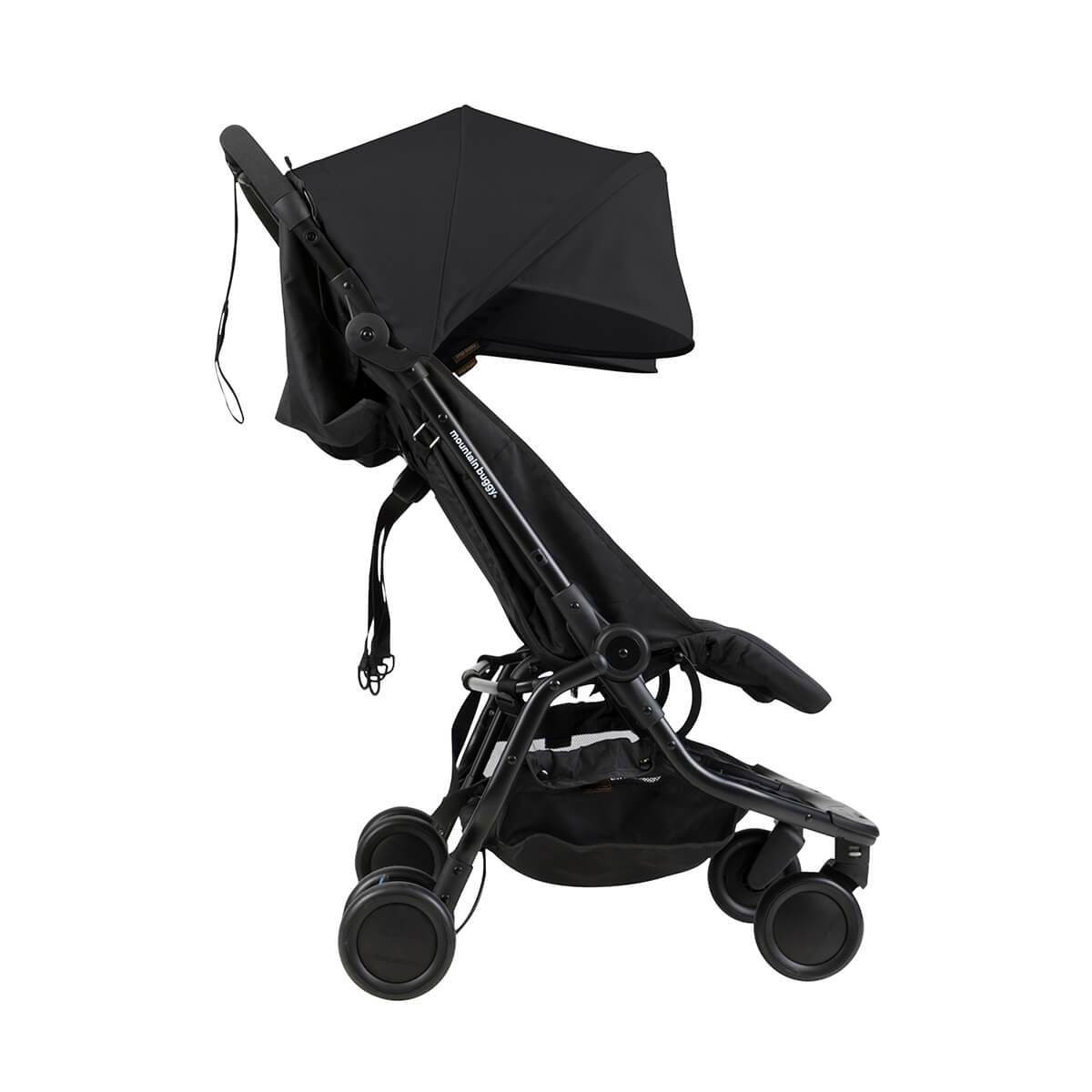 Still shot of the Mountain Buggy Nano Duo travel pram for twins