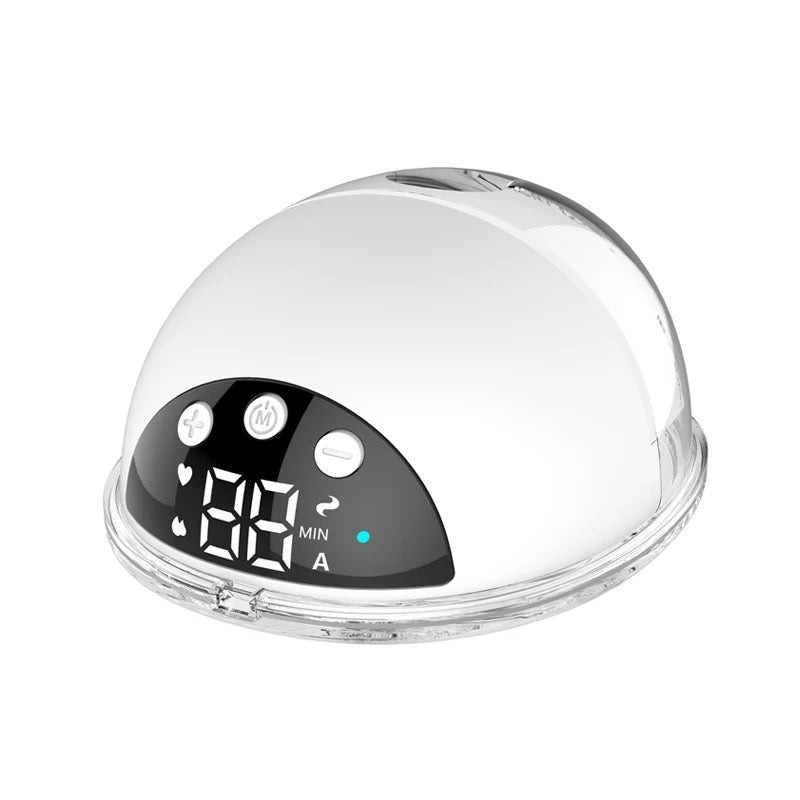 How to choose the right breast pump shown with a close-up of the Omababy V3 Pro handsfree portable design.