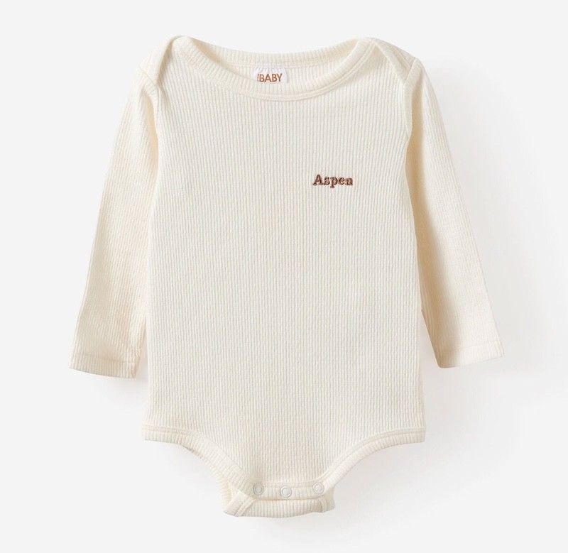 The cotton on personalised baby gift under $50, a bubbysuit