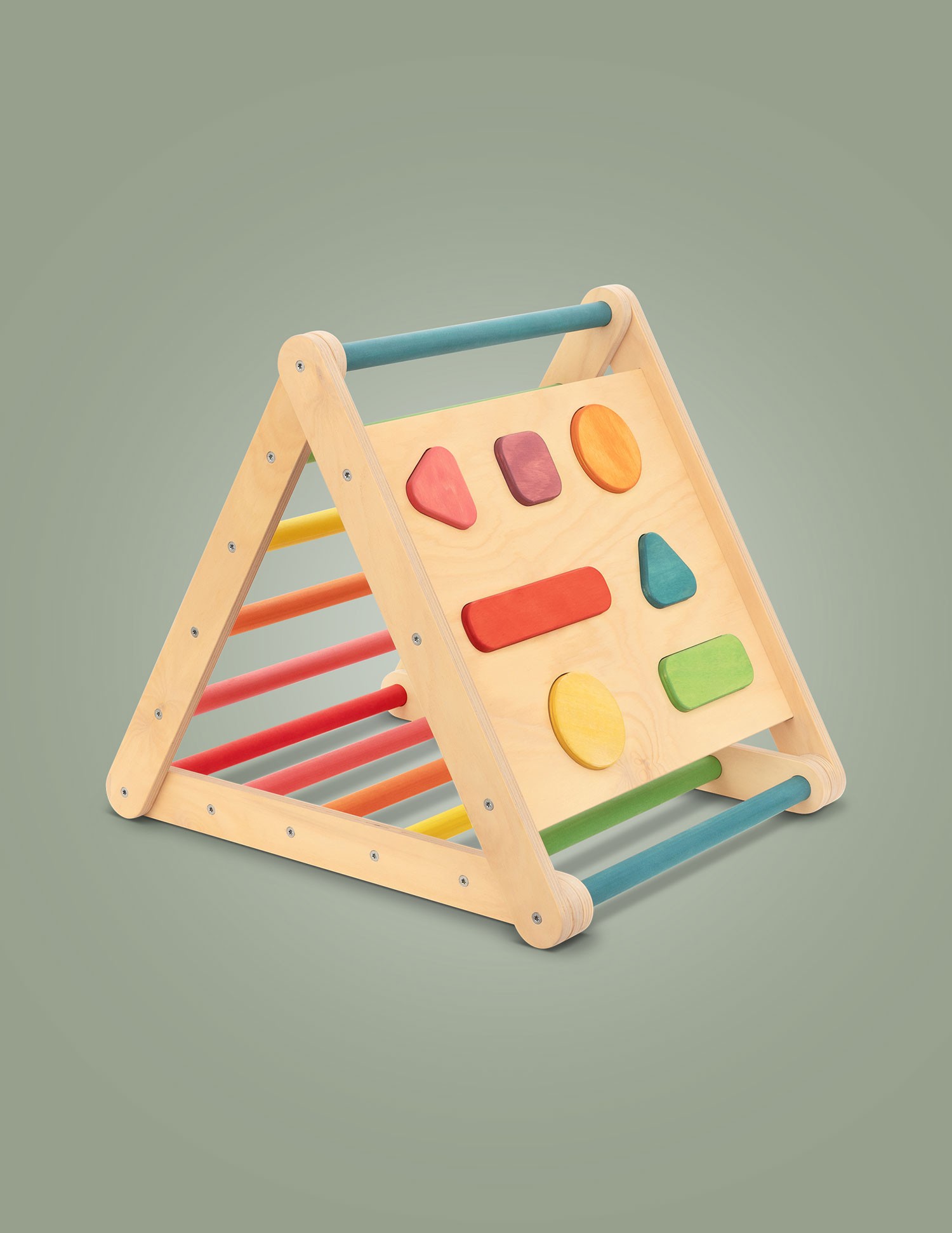 Nimble Kids Small Pikler Shape Sorter Rainbow 4