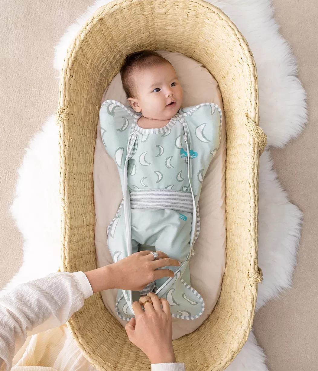 Baby cosy in the best baby swaddle, perfect for warmth, security, and restful sleep.