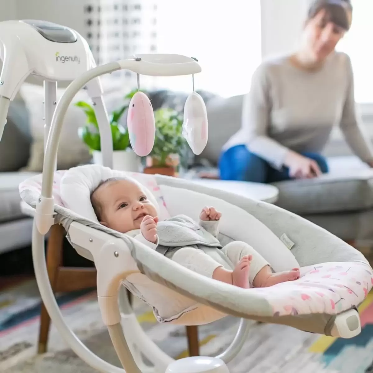 Ingenuity Simplecomfort Cradling Swing Rocker Raylan Rrp 279