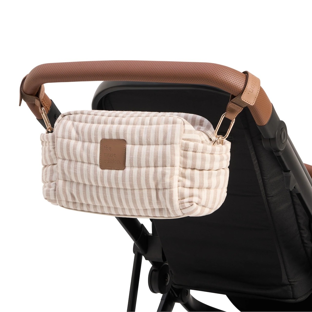the muse edition striped pram caddy