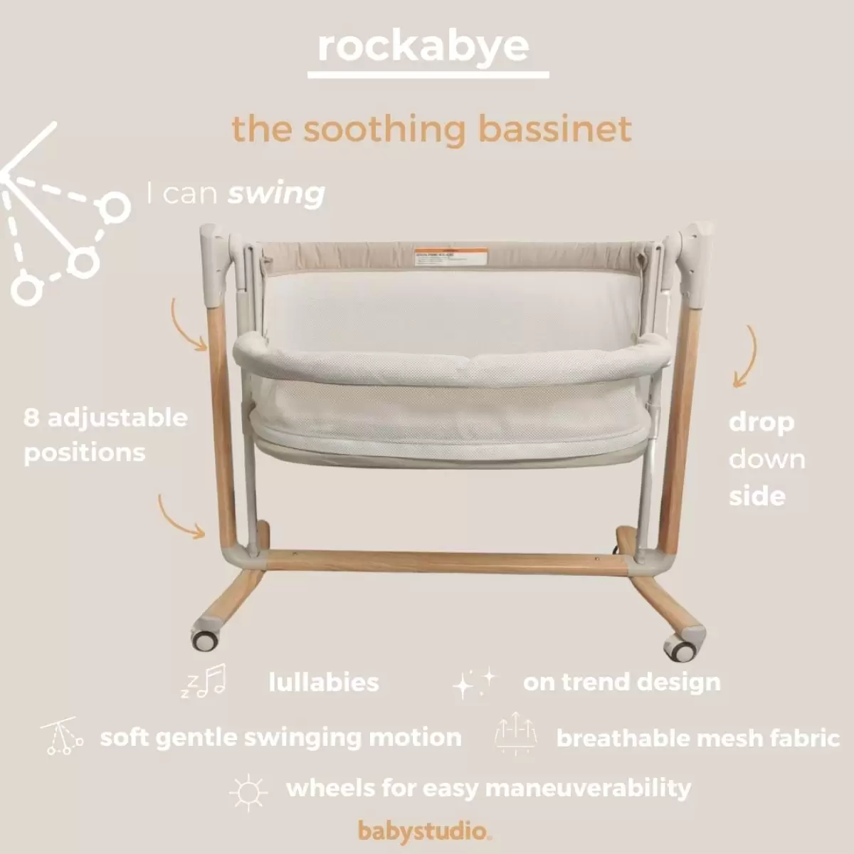 rockabye soothing bassinet
