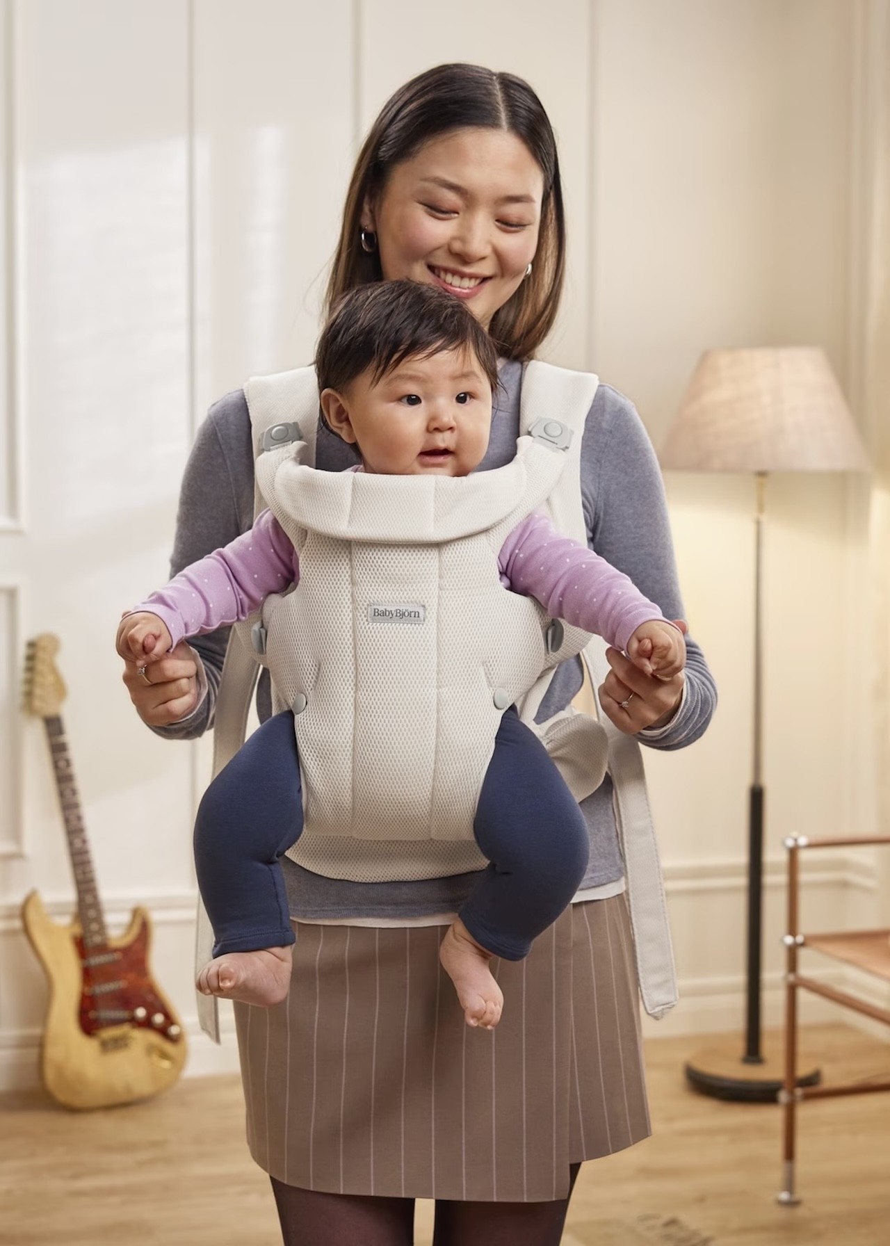 The babybjorn baby carrier hold front facing