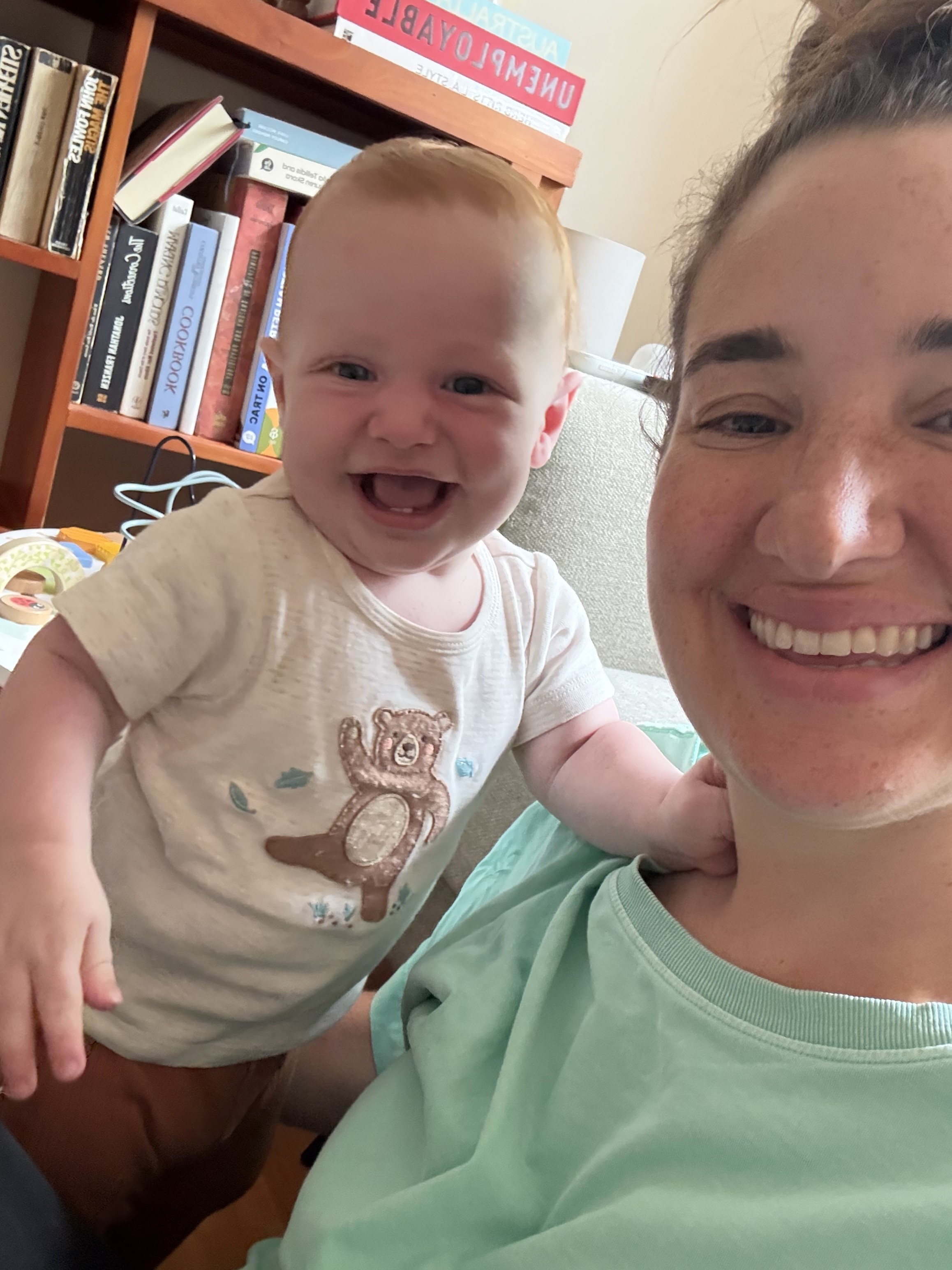 mum smiling with baby