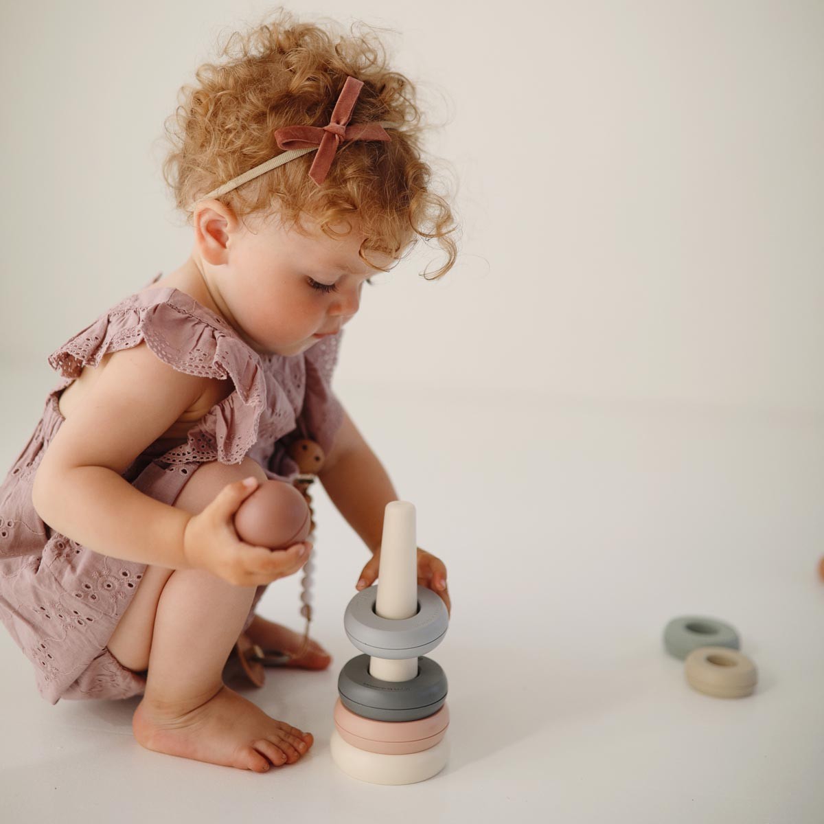 Mushie stacking toys