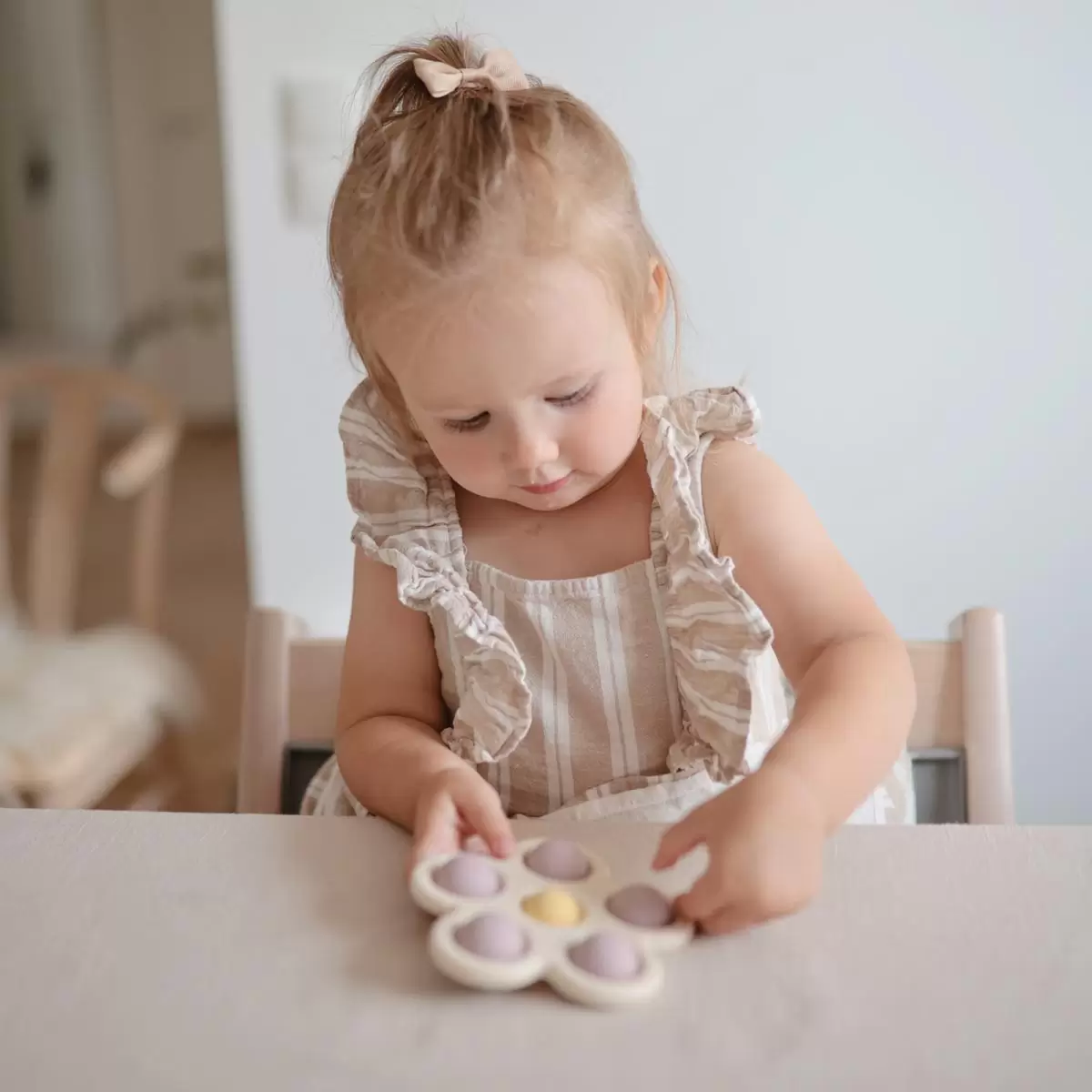 Mu2830476 Mushie Flower Press Toy Soft Lilac 2