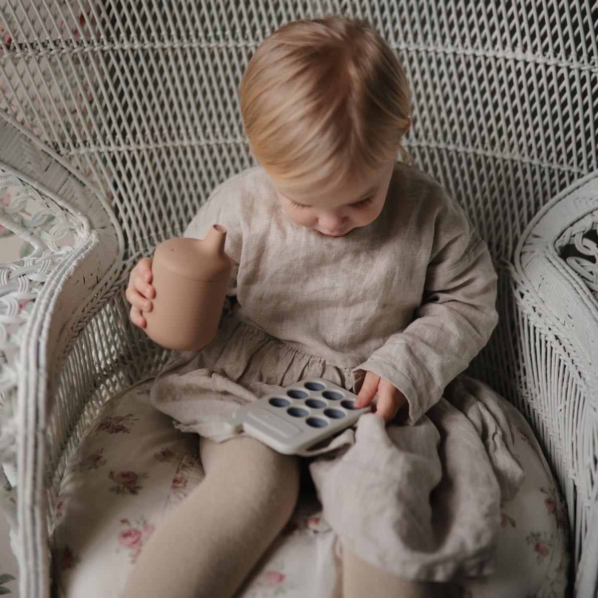 Mushie phone press toys