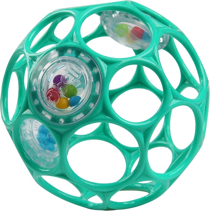 the bright starts oball, a great christmas stocking filler for babies