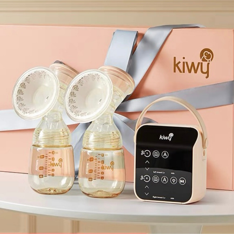 Closer look of Kiwy Miya hospital grade breast pump showing modern features on how to choose the right breast pump.