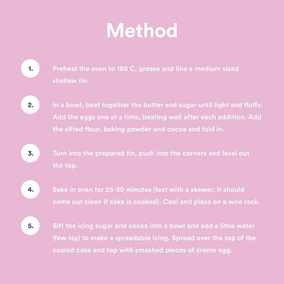 Creme Egg Cake Bake 3