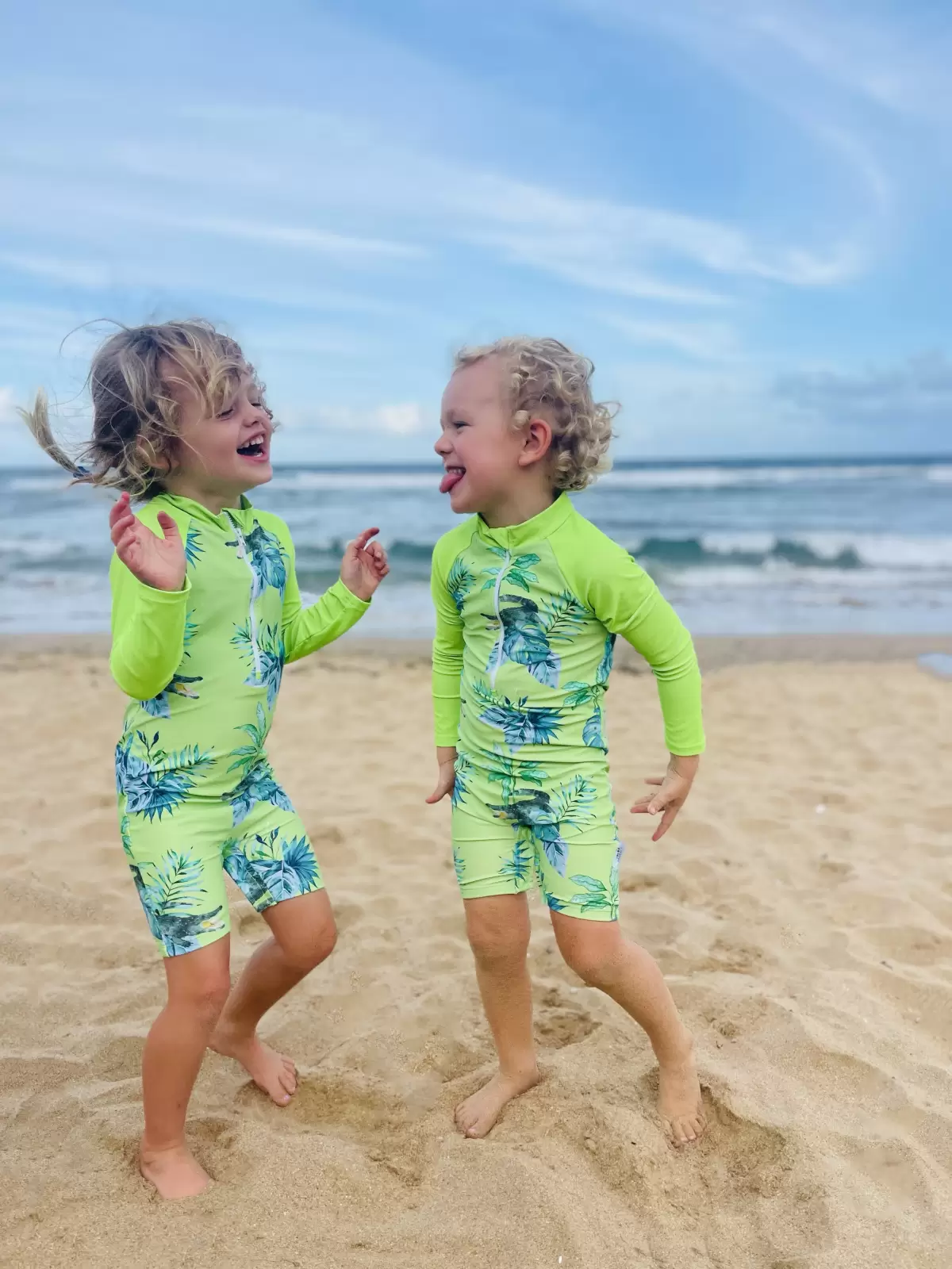 Girls Long Sleeve Swimsuit  Kids Swimwear Australia – Tribe Tropical